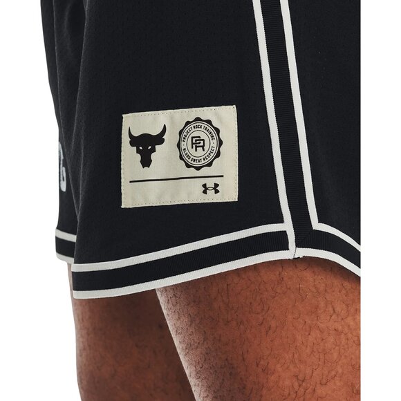 $55 UNDER ARMOUR PROJECT ROCK PENNY MESH SHORTS 1377443-001 BLACK/WHITE 2XL - Picture 7 of 9